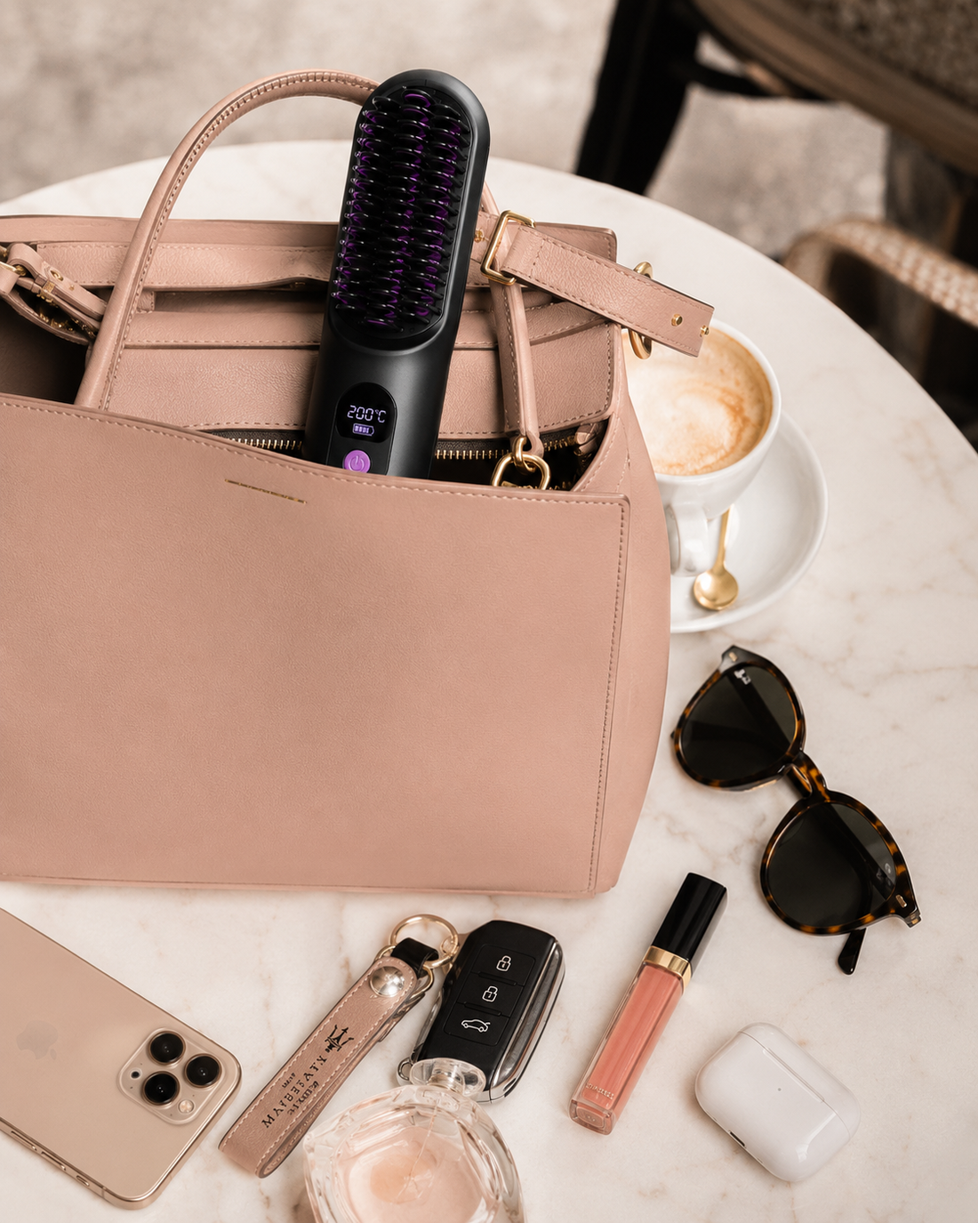 Brosse Lissio avec étui de voyage